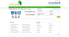 Desktop Screenshot of findajobinafrica.com